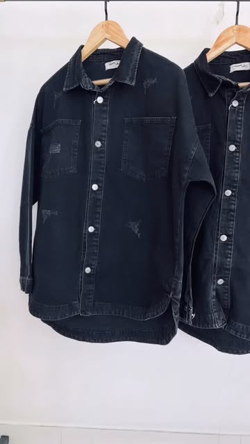 شومیز جین زغالی