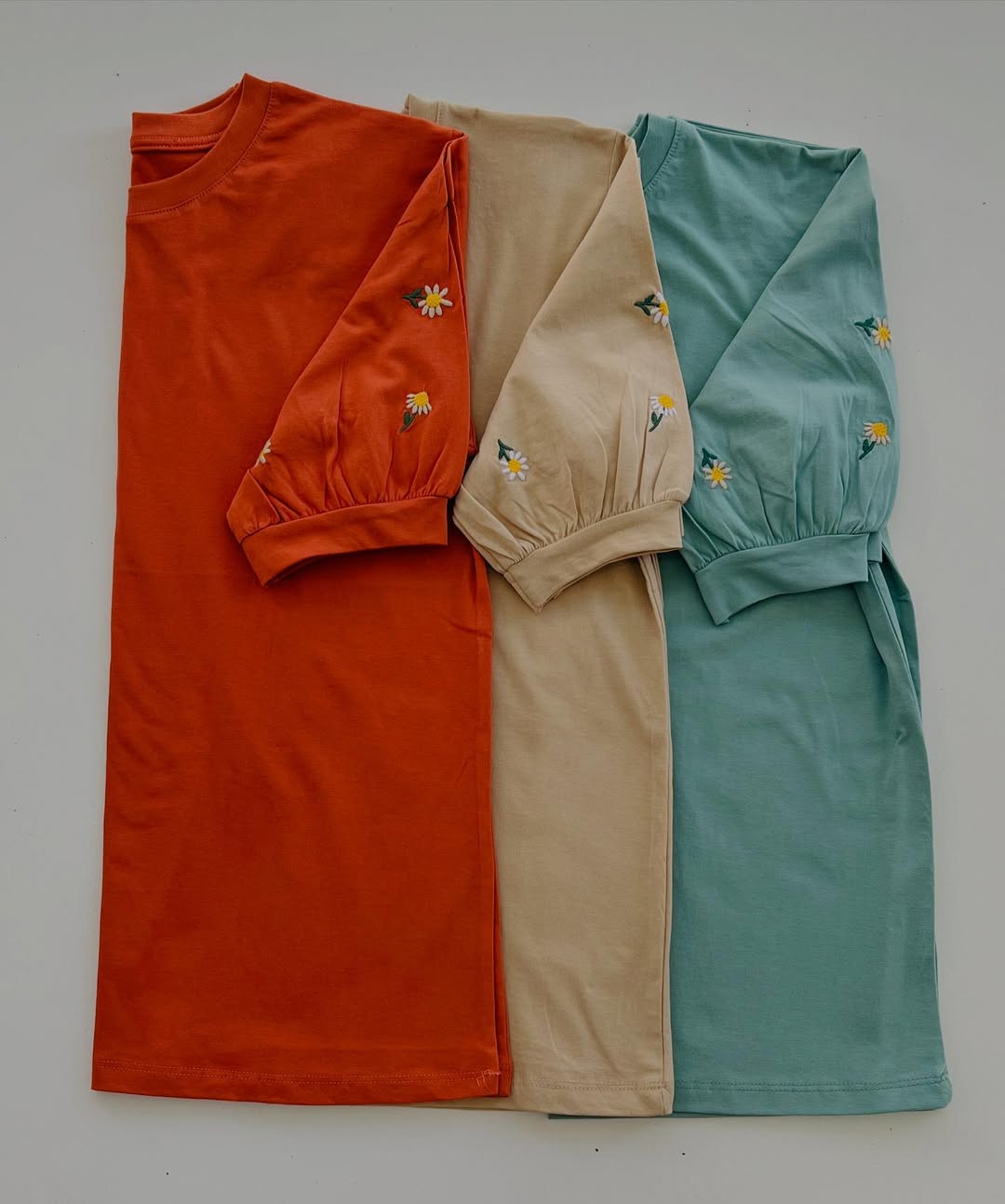 بلوز گلدوزی آستین سه رب بابونه